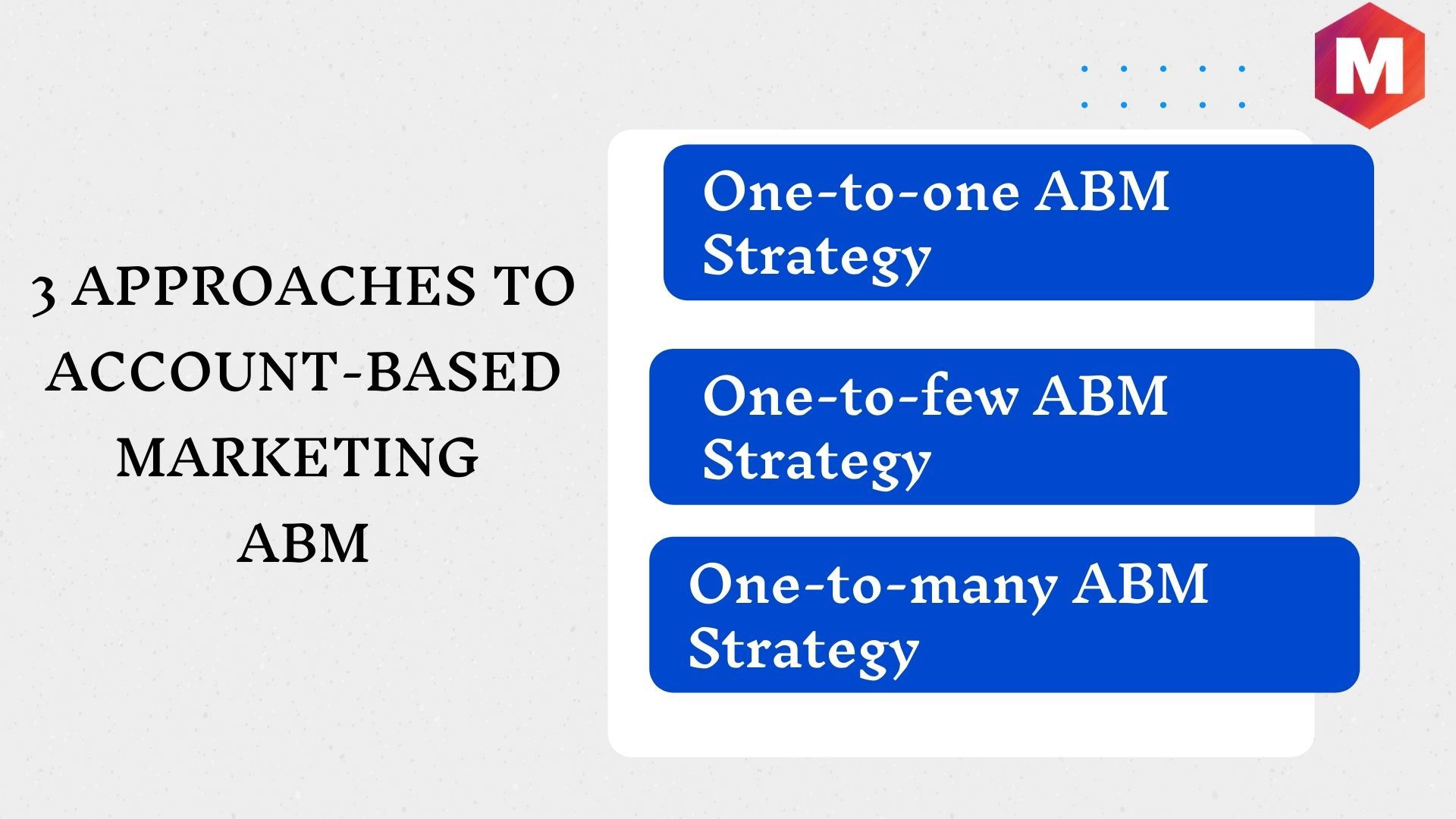 3 approaches to Account-based Marketing ABM